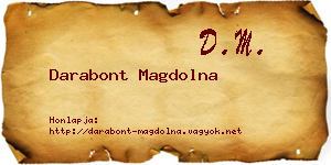 Darabont Magdolna névjegykártya
